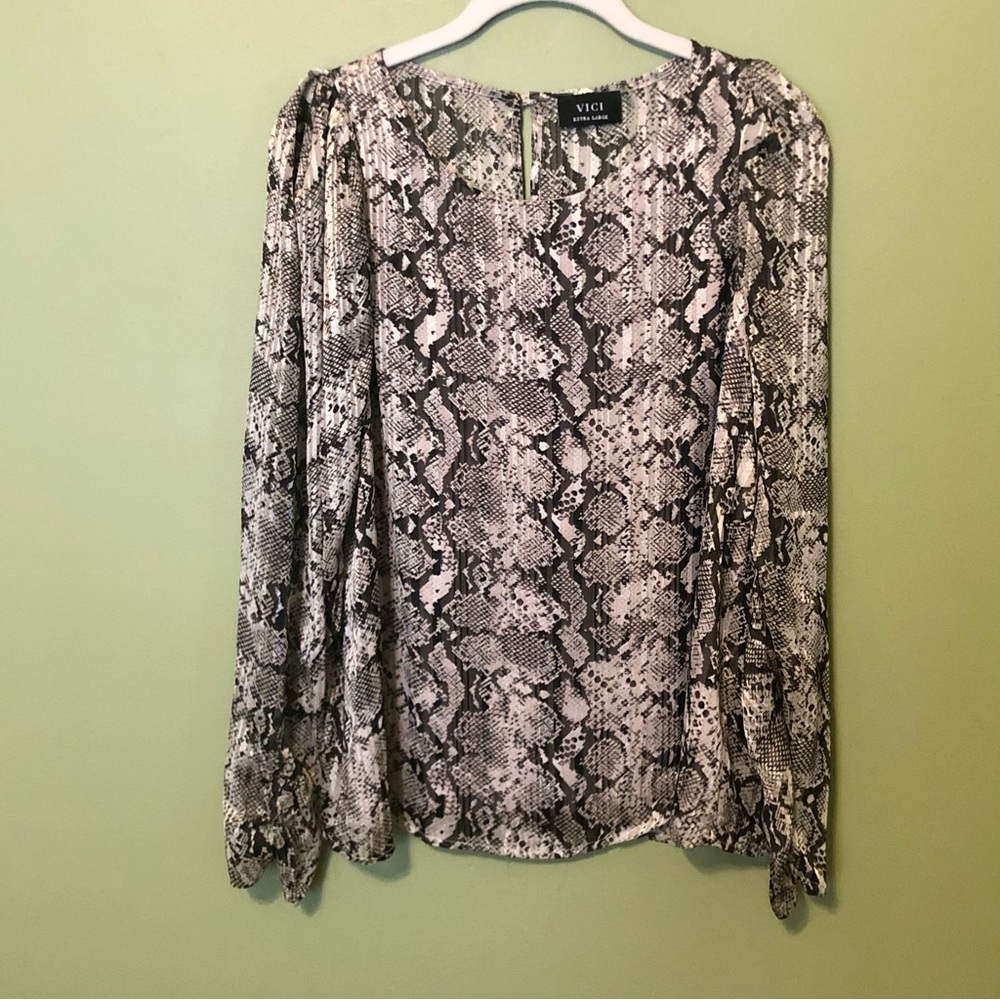 VICI python print blouse